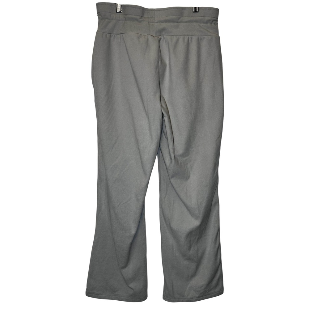 RBX Active Heavyweight Velour Feel Pull On Drawstring Pants Light Grey Women S
